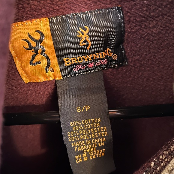 Browning Small Brown Hoodie - Picture 3 of 3